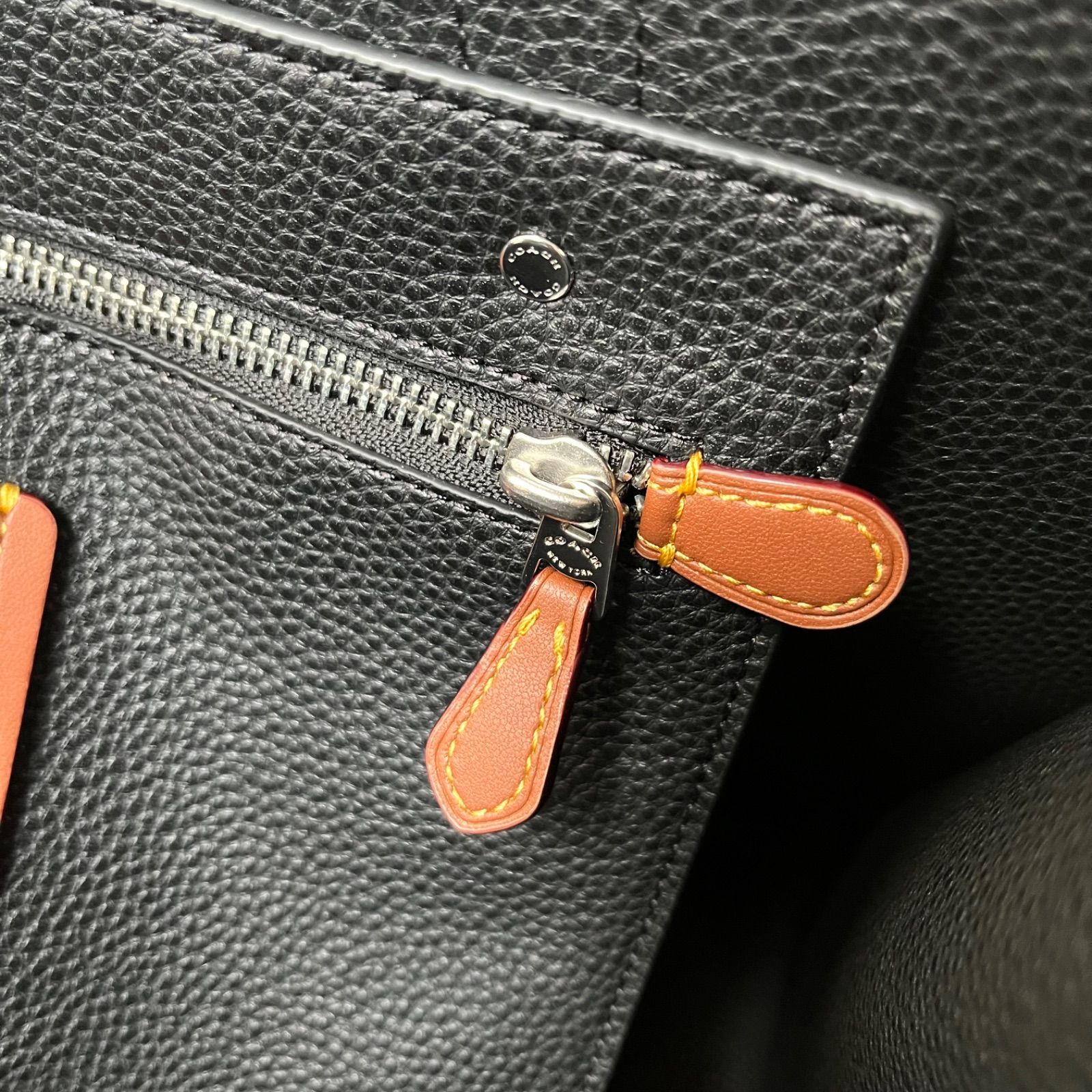 COACH コーチ リレートート ラブドレザー トートバッグ ブラック
