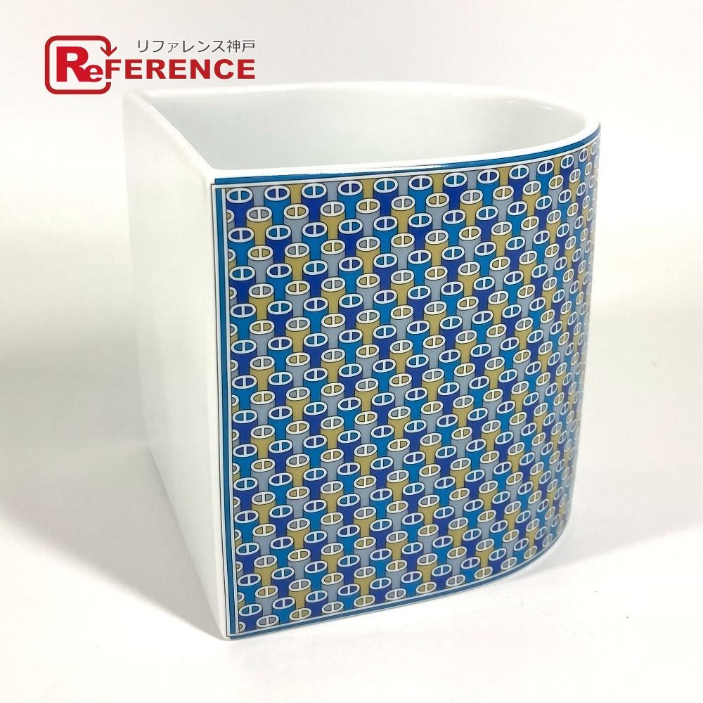 エルメス　フラワーベース TIE SETサイズ　HERMES 花瓶 HERMES (エルメス) フラワーベース TIE SET 040154P 底面にやや