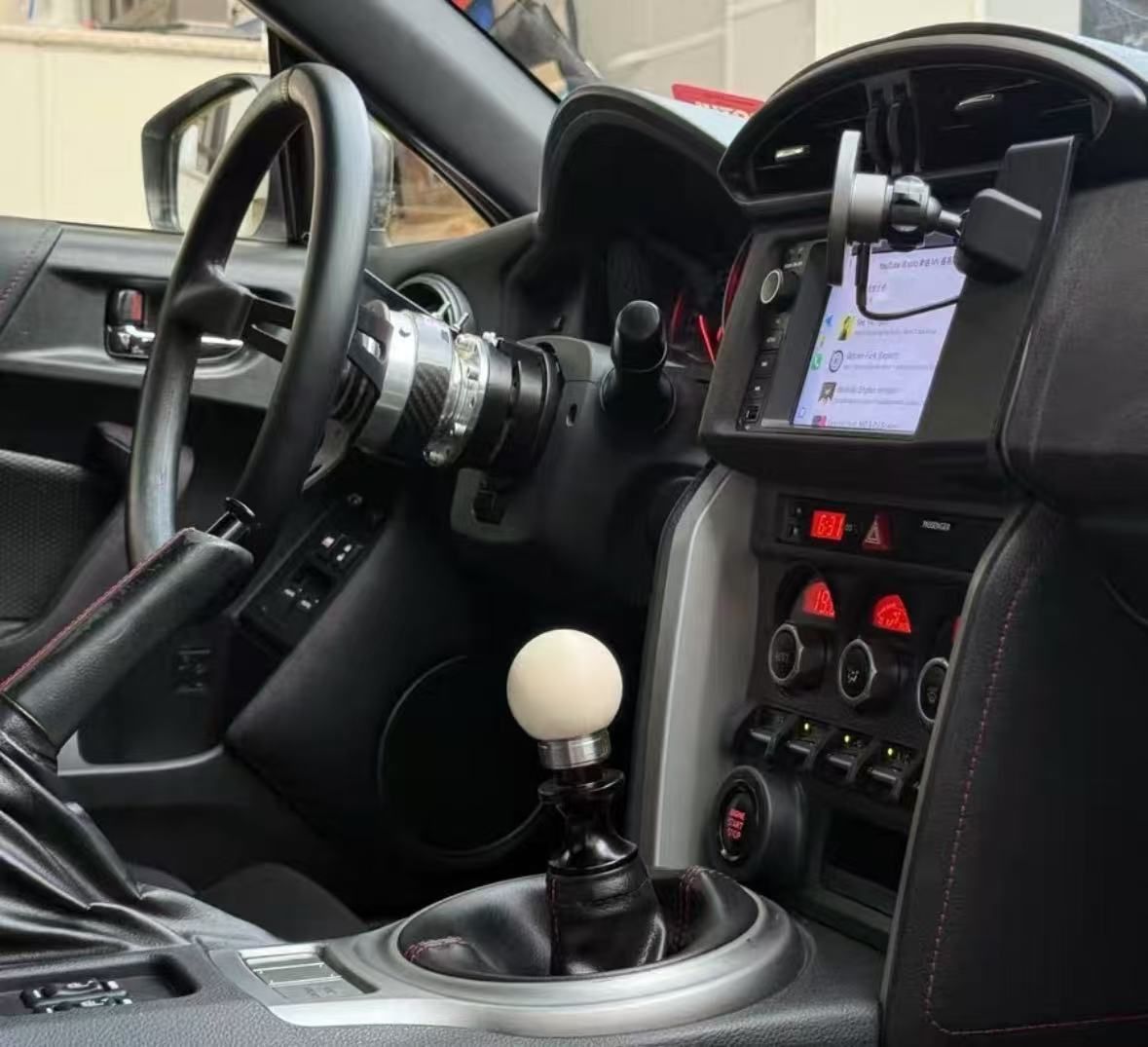 GK FACTORY シフトノブ BRZ GR86 MT用 マンモス牙 ステンレス 170g 