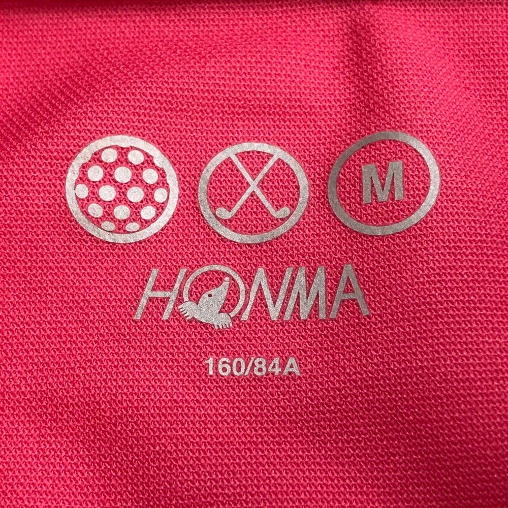 HONMA レディース ゴルフシャツ ピンク Mサイズ サイズ：M HONMA ホンマゴルフ 半袖ポロシャツ ピンク系