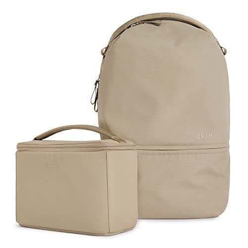 ベージュ [Urth] アーコウス 20L リュックサック + スモール カメラ 