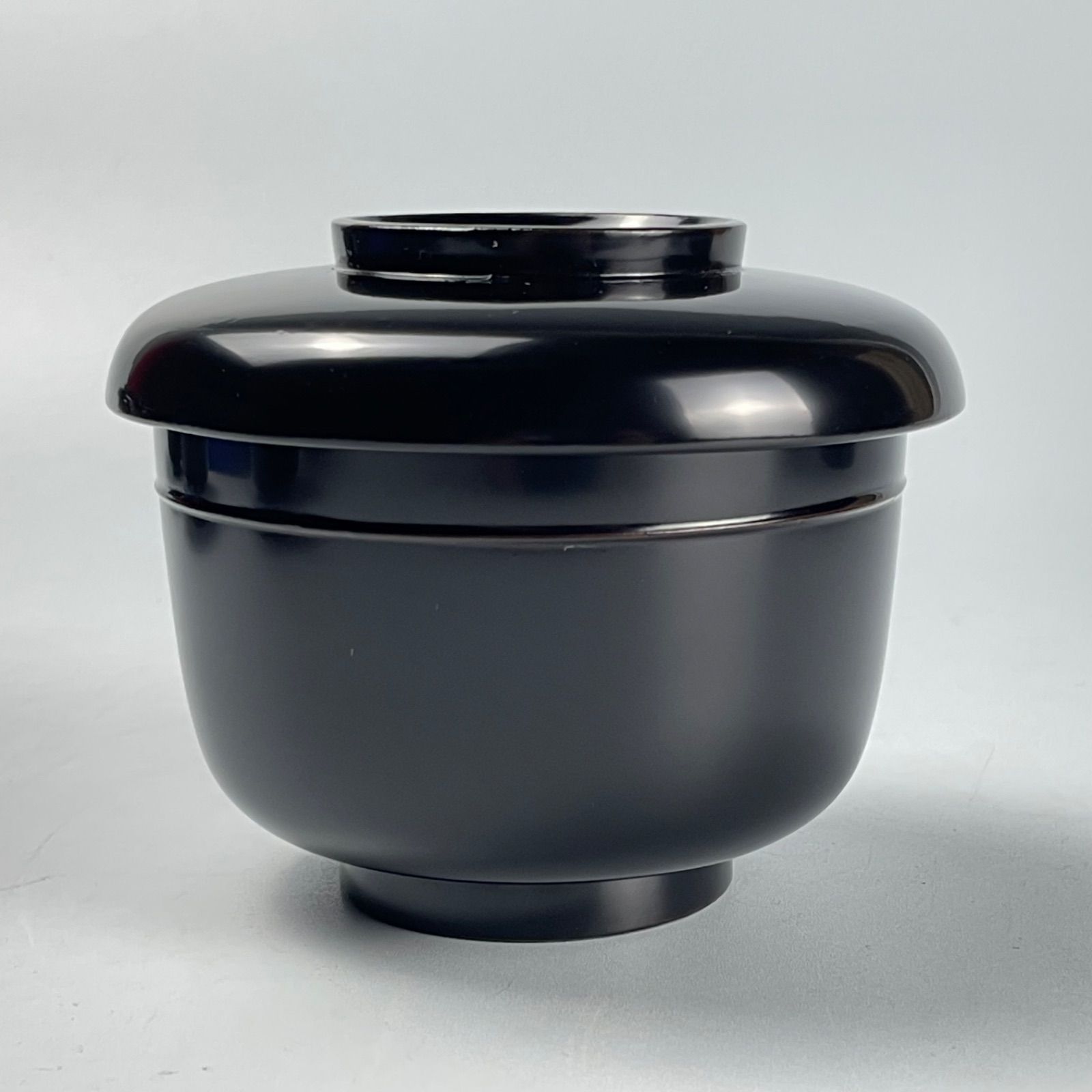 688 黒塗り　木製本漆塗り　漆器　骨董　アンティーク　お椀　坪椀　5客セット