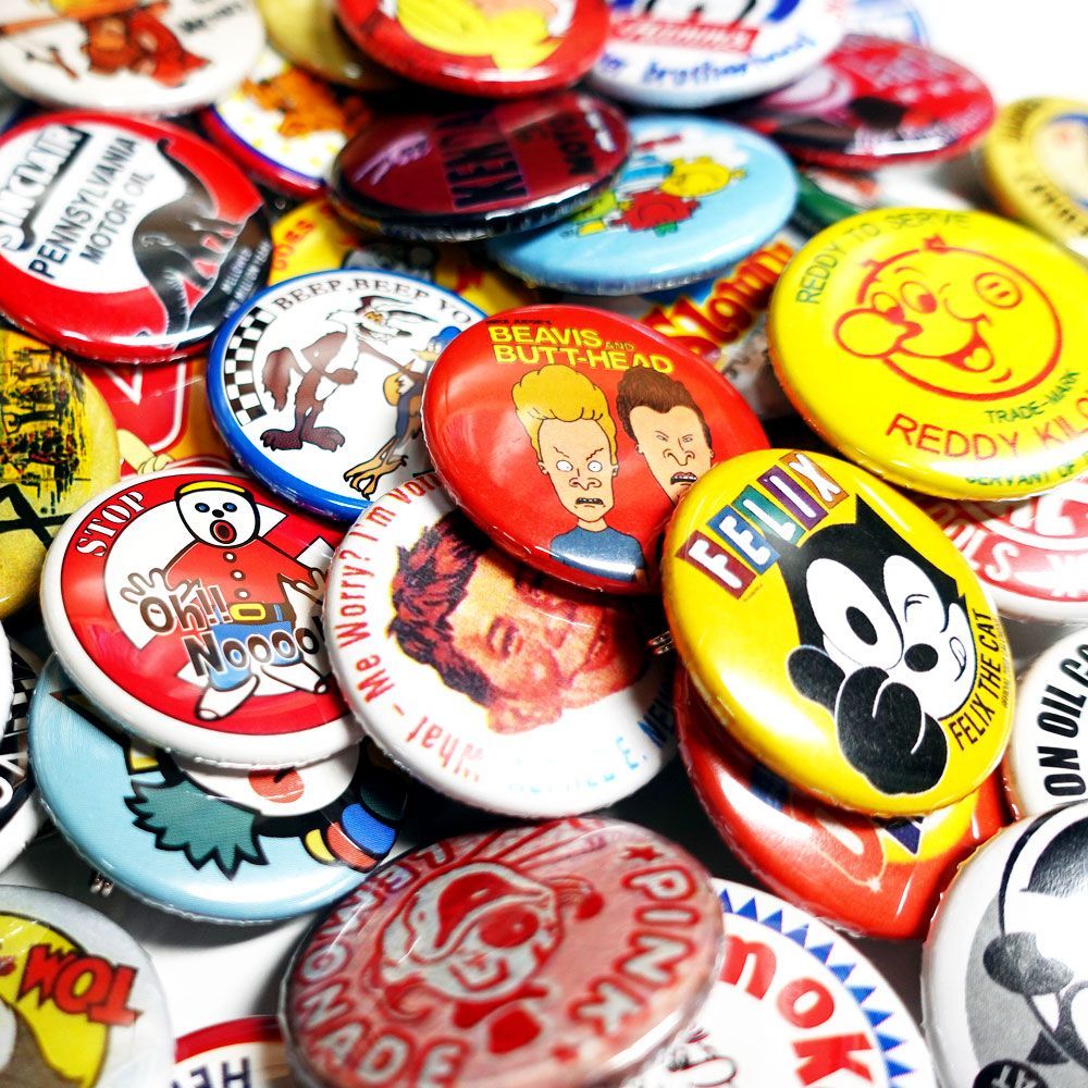 ヴィンテージ缶バッジ／マクドナルド／90's／US VINTAGE ヴィンテージ