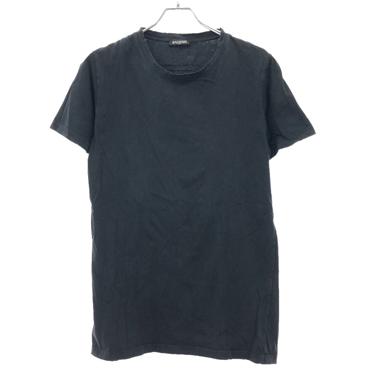 BALMAIN HOMME バルマン オム ダメージ加工Tシャツ POHJ607C134 