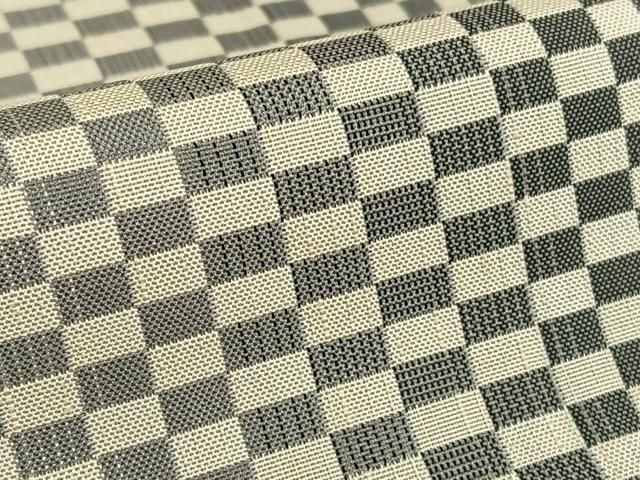 平和屋着物●上質な紬　変わり市松文様　正絹　逸品　AABA0417zg 平和屋着物○上質な紬 変わり市松文様 正絹 逸品 AABA0417zg - メルカリ