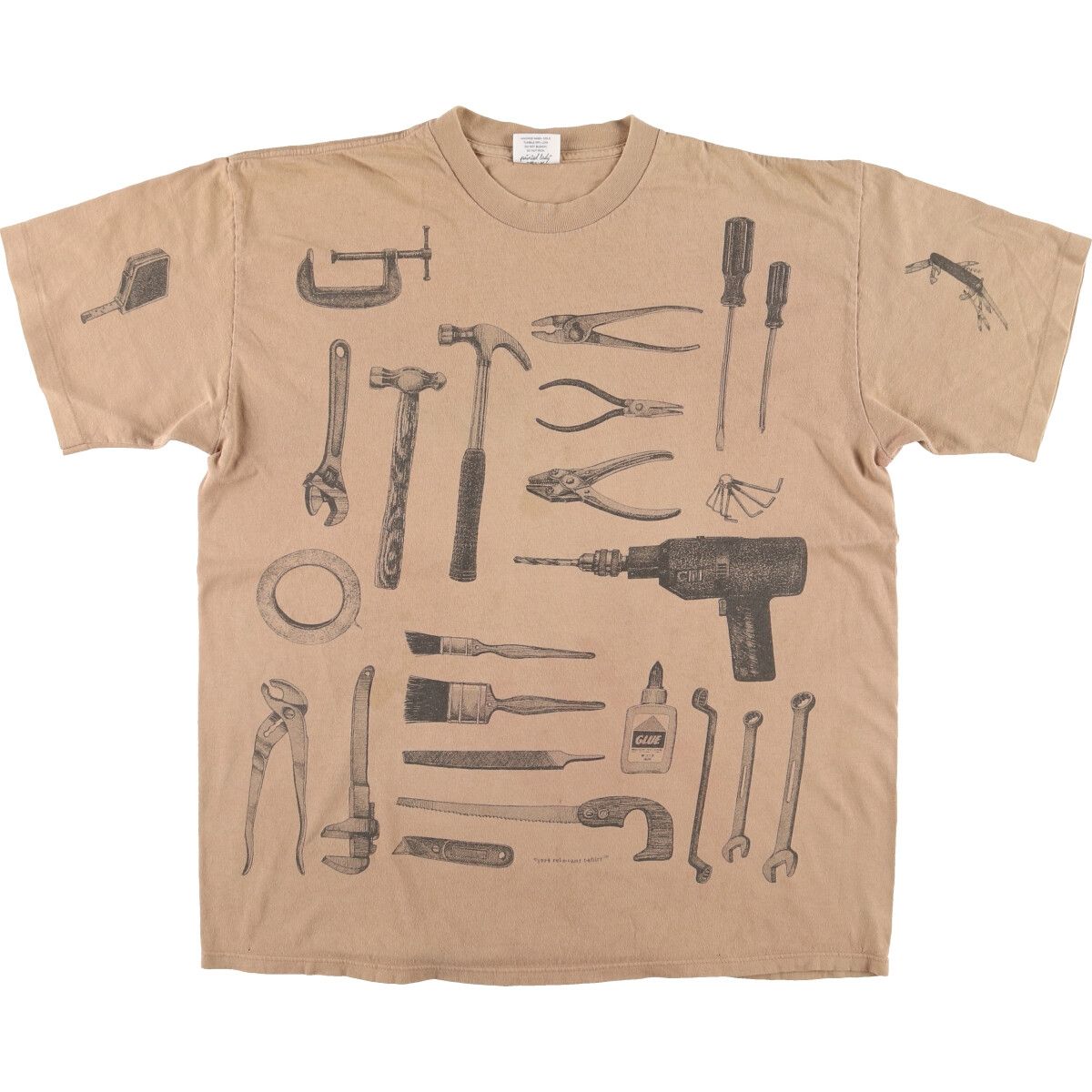 古着 90年代 REL E VANT PRODUCTS プリントTシャツ USA製 メンズXL ヴィンテージ/eaa453256