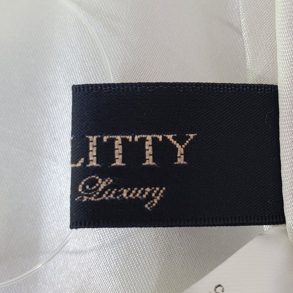 JUSGLITTY(ジャスグリッティー) ワンピース サイズ2 M レディース美品  - ブルー×白×レッド 七分袖/マキシ丈/シャツワンピ/ストライプ