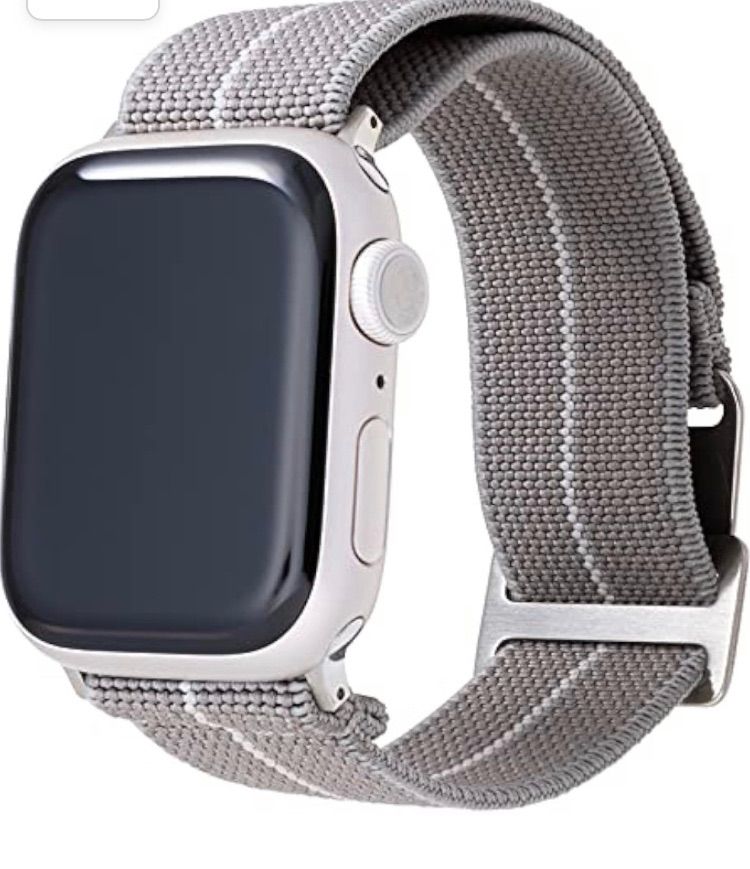 GRAMAS Apple Watch MARINE NATIONALE STRAP ストレッチバンド グレー/ホワイト　新品未開封品