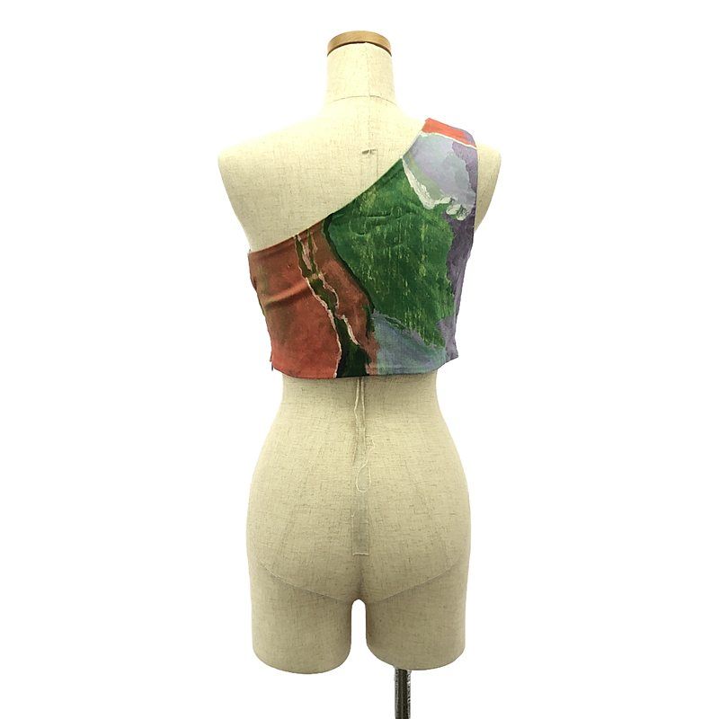 Paloma Wool / パロマウール | ONE SHOULDER BUSTIER グラフィック プリント ワンショルダー ビスチェ | 34 | マルチカラー | レディース Paloma Wool / パロマウール | ONE SHOULDER BUSTIER