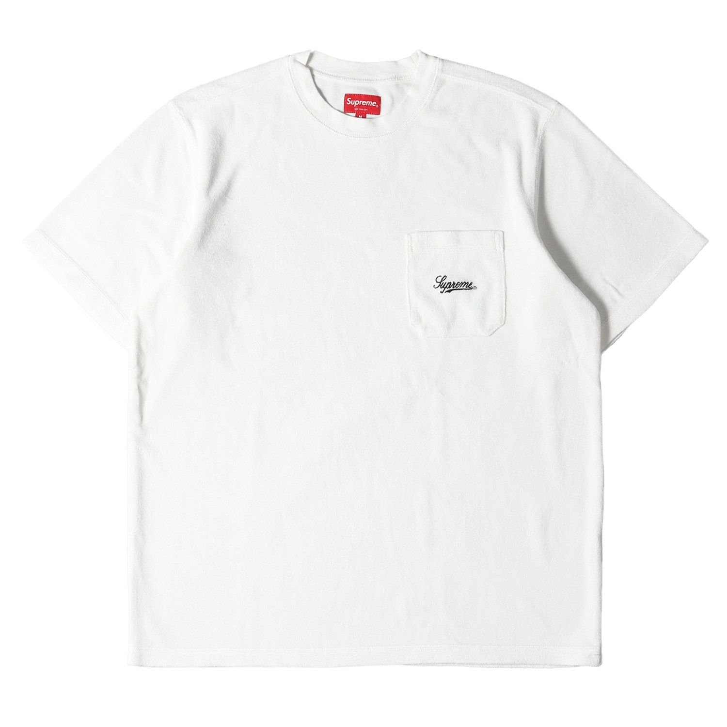 19ss Supreme Terry Pocket Tee タオル地 L Supreme Mesh Stripe 