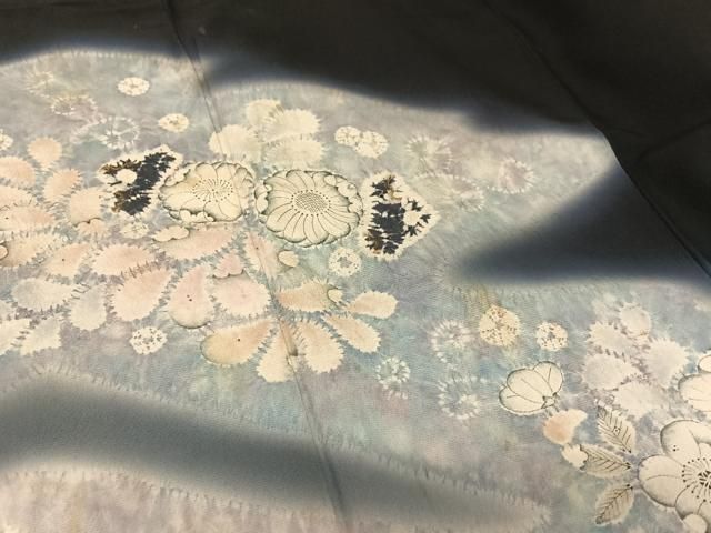 平和屋着物○十日町 名門 滝泰謹製 訪問着 辻が花 手描き 絞り 暈し