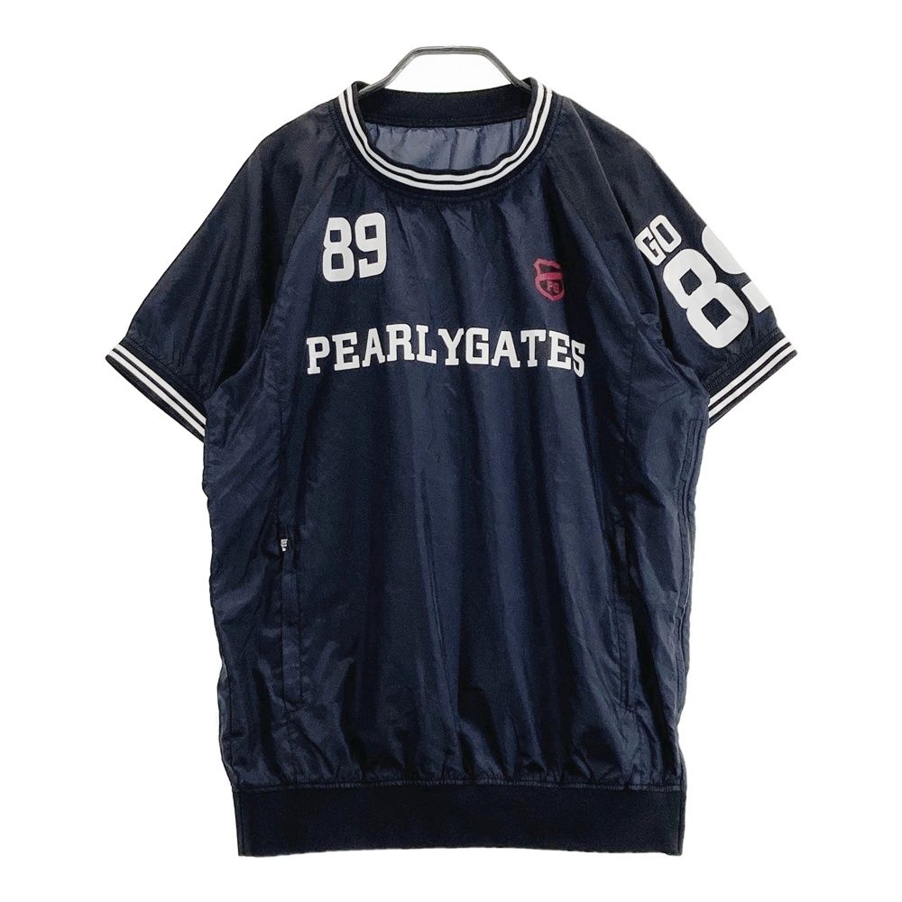 PEARLY GATES モックネックTシャツ ネイビーサイズ4