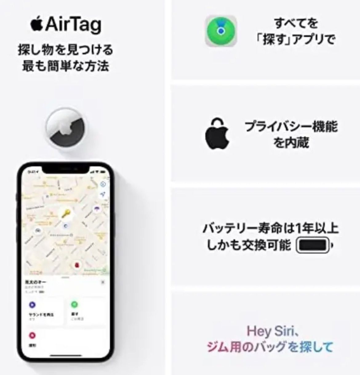 Apple AirTag エアタグ本体 2個（新品未使用） - メルカリShops