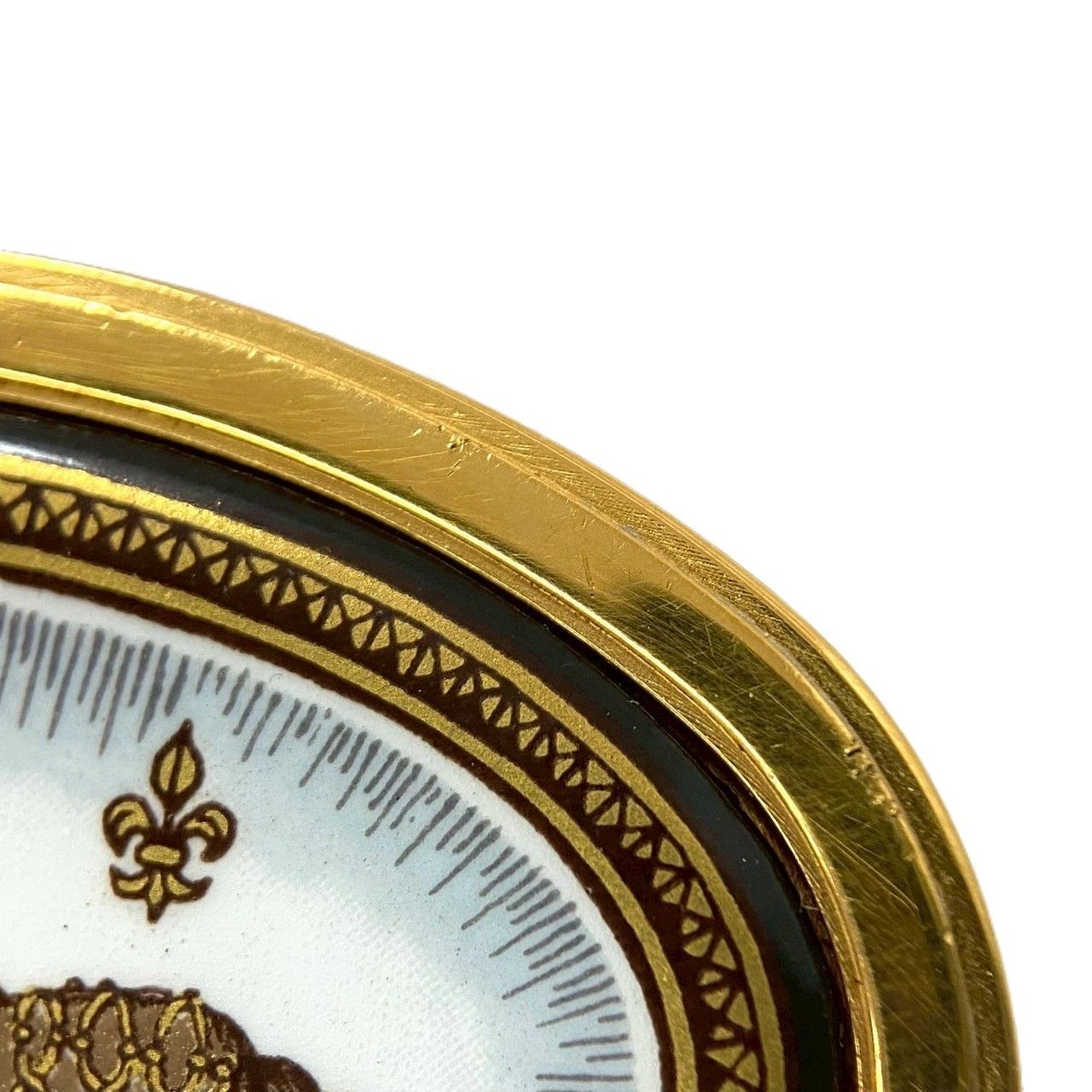 SJ HERMES エマイユ ブローチ ゴールド 金 馬 七宝焼き コサージュ エルメス SJ-2686