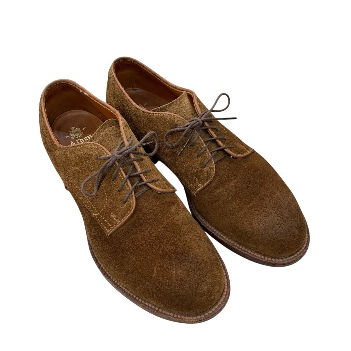 Alden オールデン プレーントゥ スナッフ スエード シューズ 外羽根 US7 25cm 53504 モディファイドラスト グッドイヤーウェルト製法