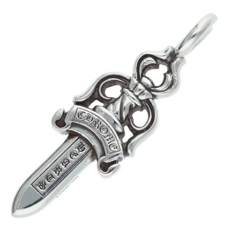 クロムハーツ DOUBLE DAGGER ダブルダガー ペンダント シルバーネックレストップ メンズ