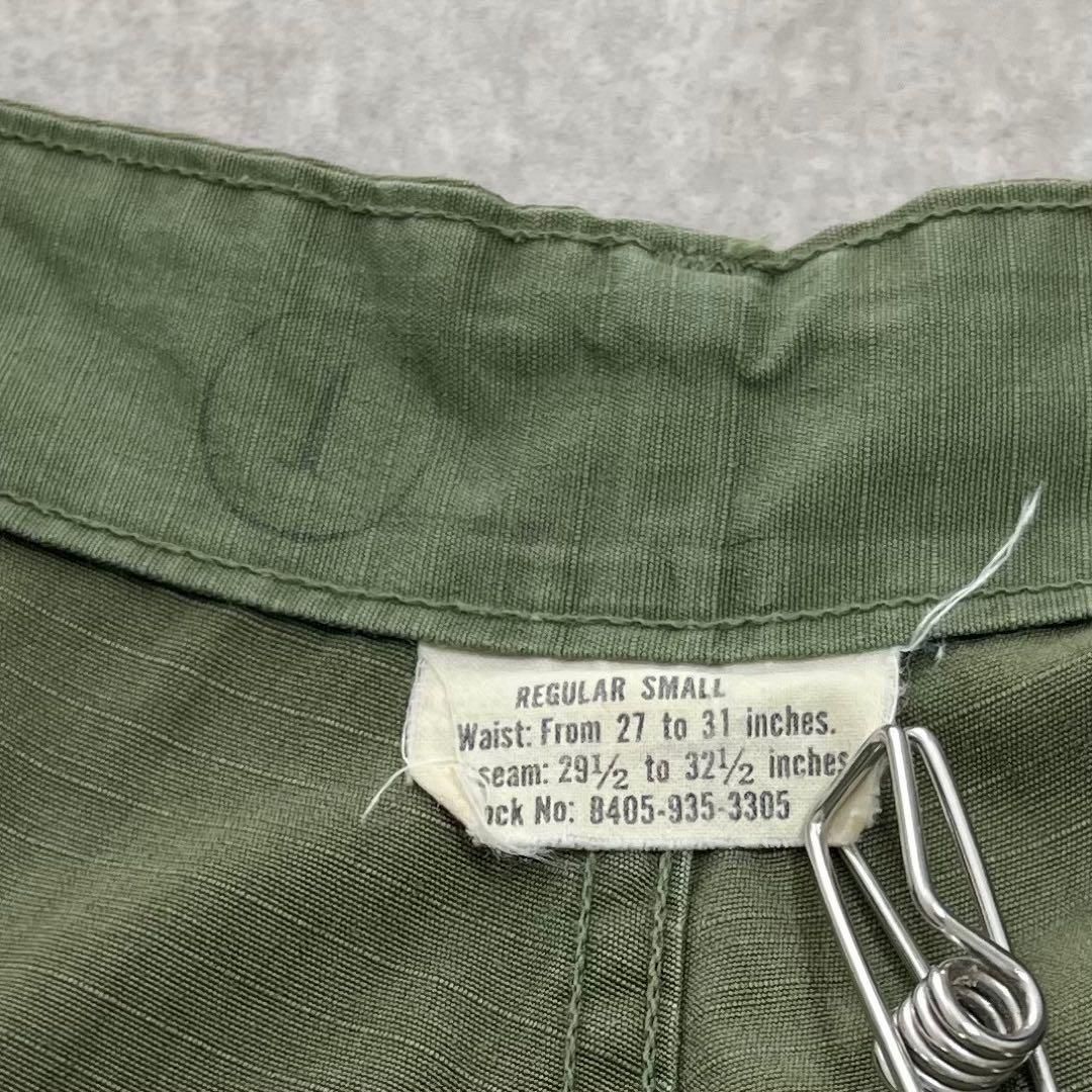 希少　アメリカ軍　ジャングルファティーグパンツ　4th SMALL 60s 古着 希少 アメリカ軍 ジャングルファティーグパンツ 4th SMALL 60s