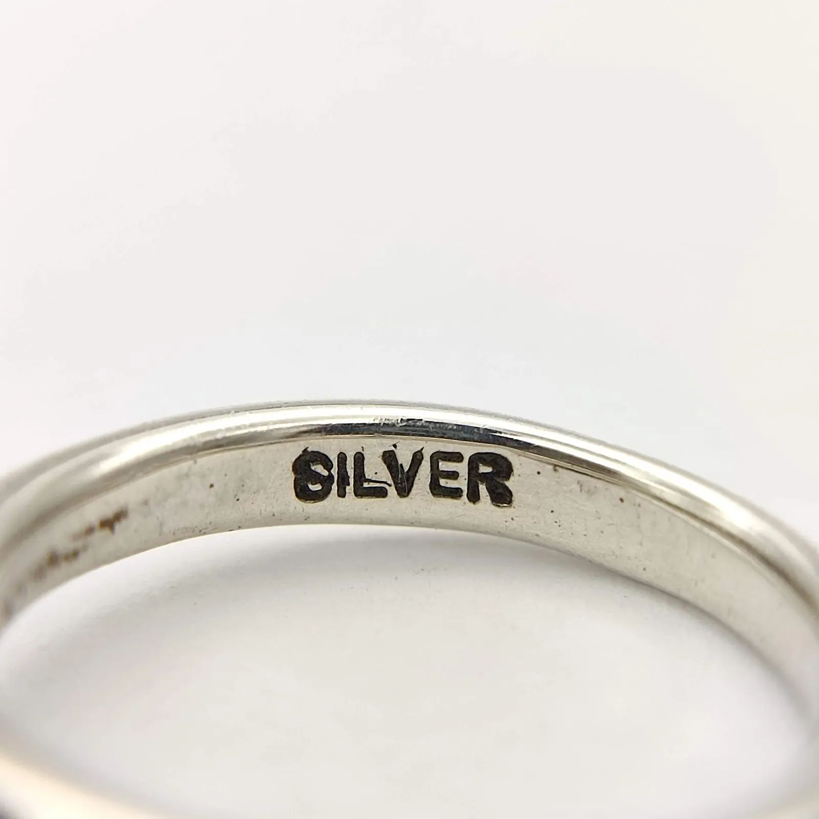 美品】agete アガット スクエアデザインリング SILVER シルバー