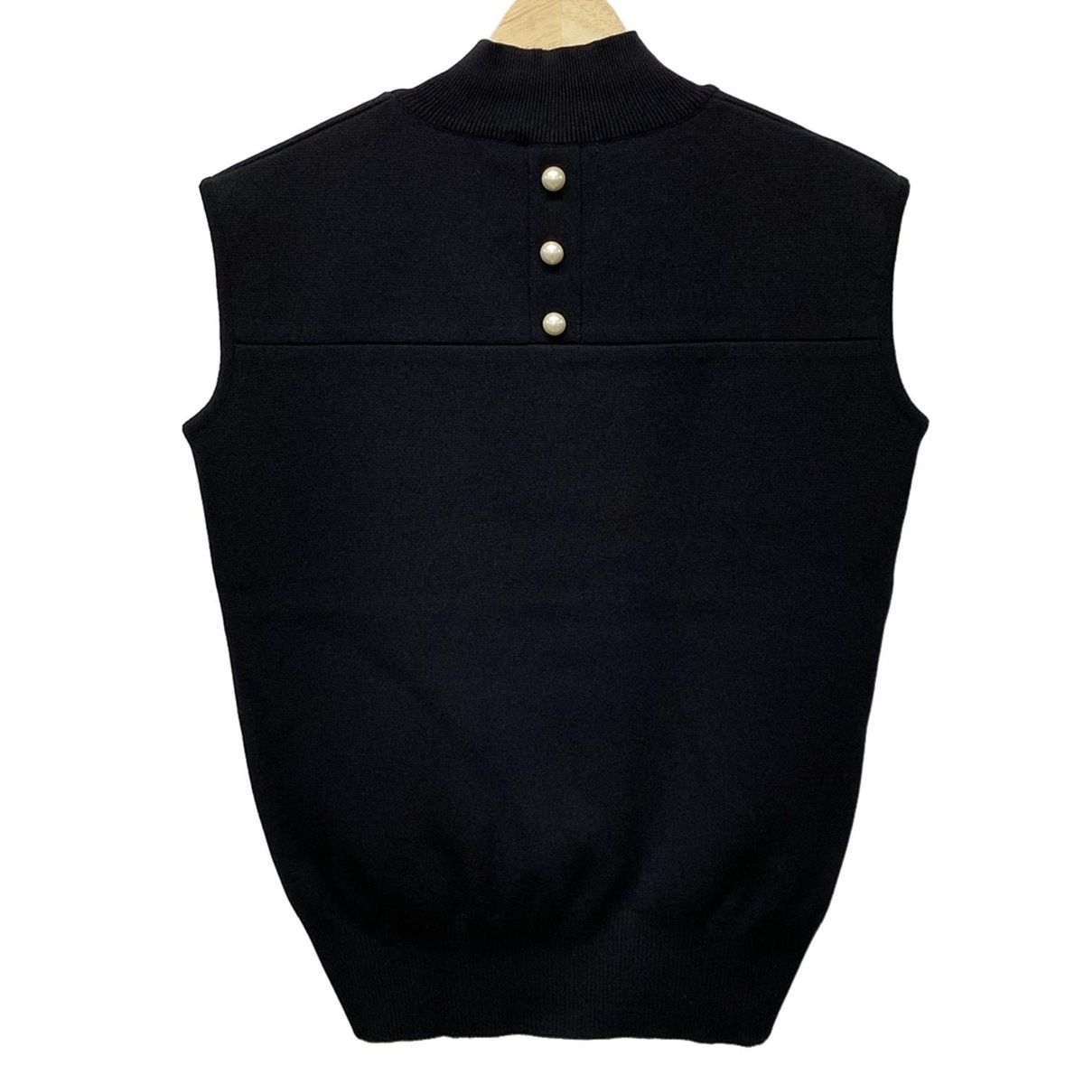 Rene ルネ ノースリーブセーター サイズ34 S レディース - 黒 ハイネック