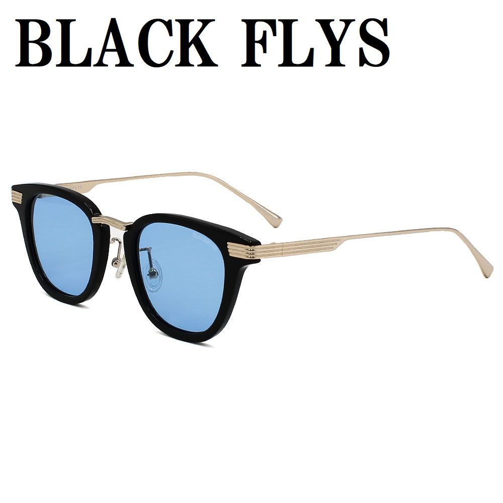 ブラックフライズ BLACK FLYS BF-15023-05 サングラス ノーズパッド 眼鏡 UVカット 紫外線カット メンズ レディース ライトブルー ブラック