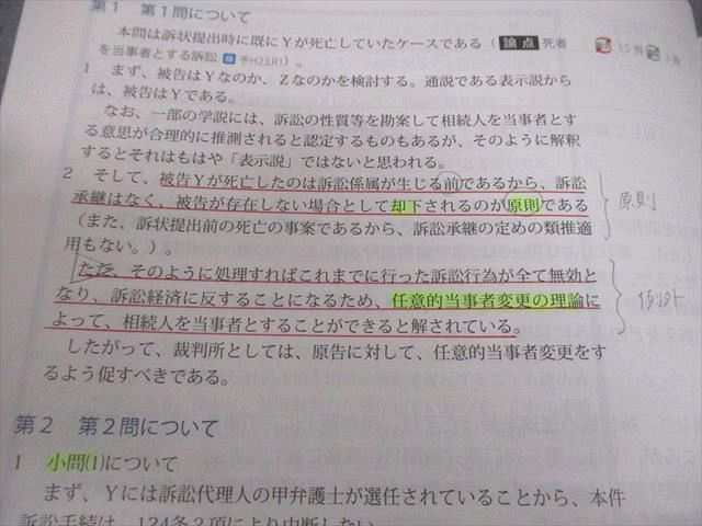 アガルートアカデミー 司法試験 2024 重要問題習得講座 民事訴訟法