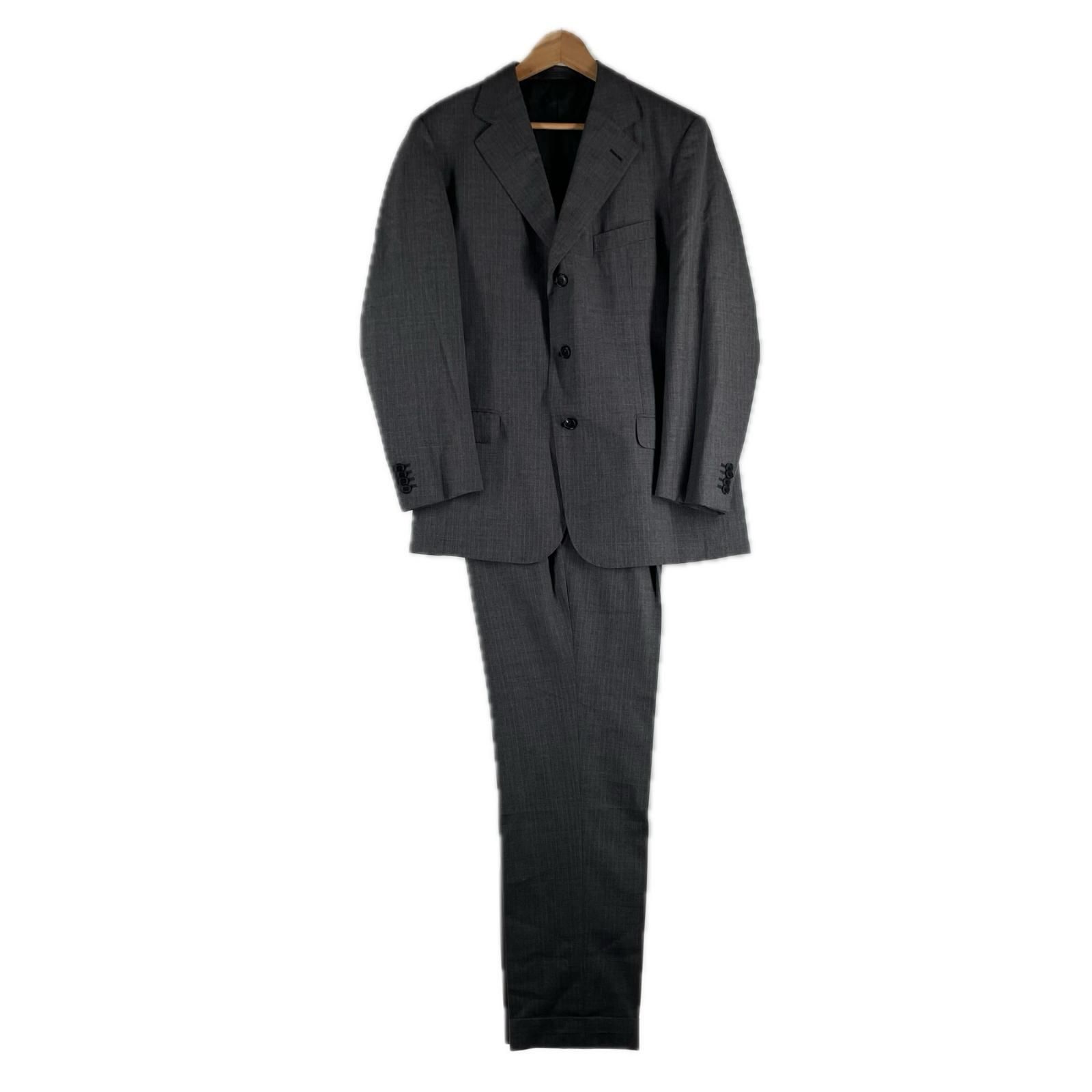 極美品 サルトリアリング エルメネジルドゼニア セットアップ ストライプ ウール 極美品 Ermenegildo Zegna エルメネジルド ゼニア ストライプ