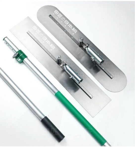 アルミスクリードポータブルハンドル 伸縮柄 付 100 12.5 300cm 作業工具 大工道具 左官 コンクリート仕上げ