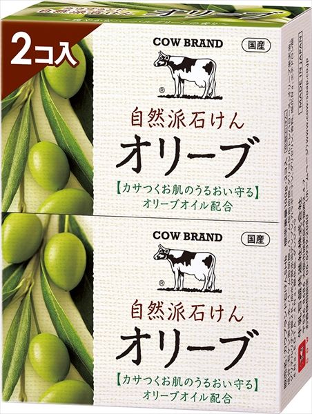 まとめ買い-36点セット カウブランド 自然派石けん オリーブ ２コ入 １００ｇ×２ 牛乳石鹸共進社 石鹸