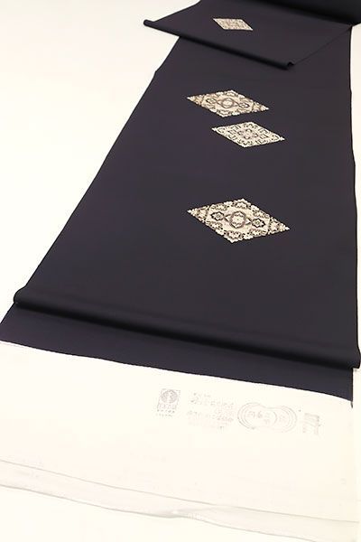 万葉染織 小紋 花丸文 正絹 eha3278 京都 万葉染織 摺り友禅 付下げ