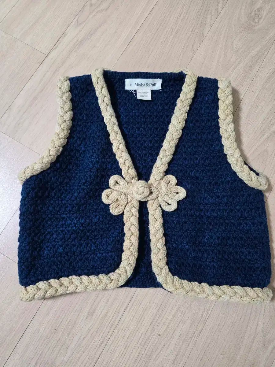  ミシャ アンド パー puff ニット ベスト カーディガン トップス