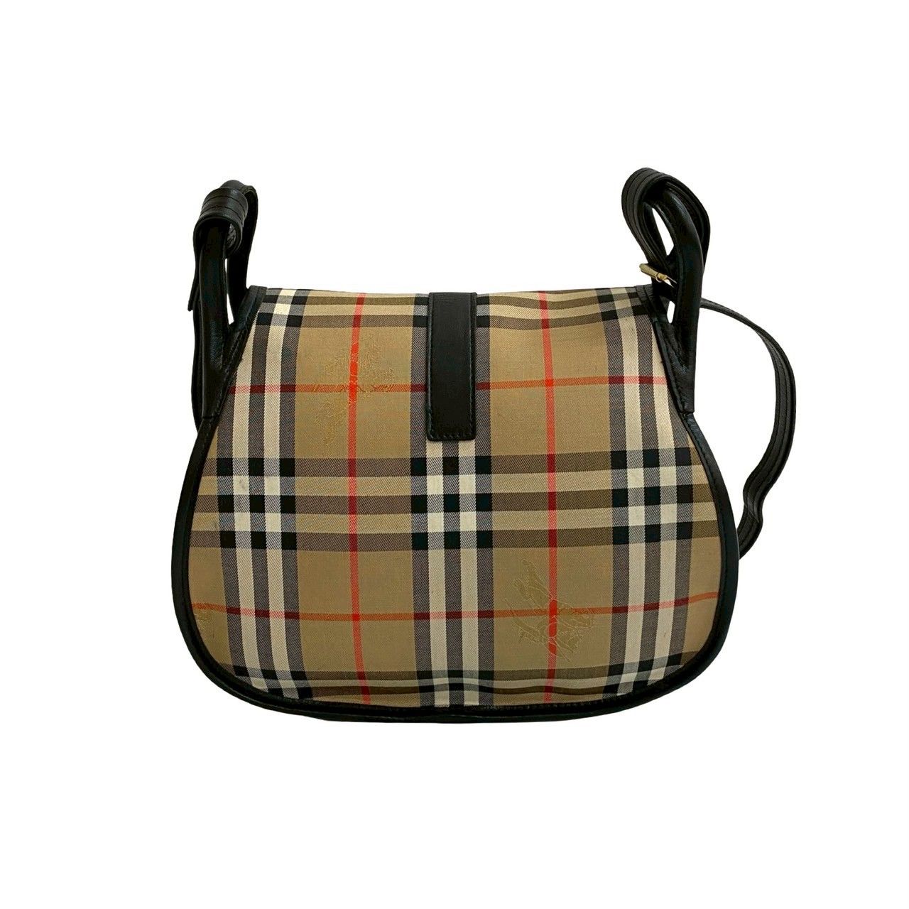 美品✨Burberry バーバリー ノバチェック柄 ショルダーバッグ ブラウン