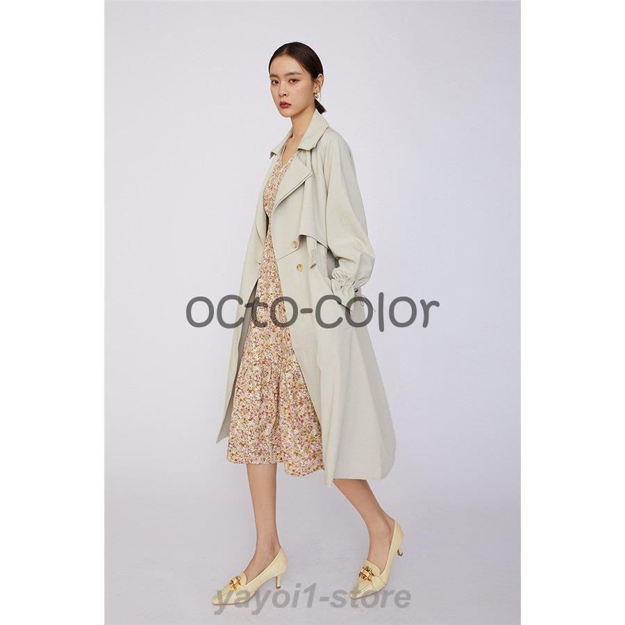 スプリングコート レディース トレンチコート 春コート ロングコート 春 秋 アウター とろみ感 上品 チェスターコート 通勤 高 WWW_OLIVIERBERNSTEIN_COM