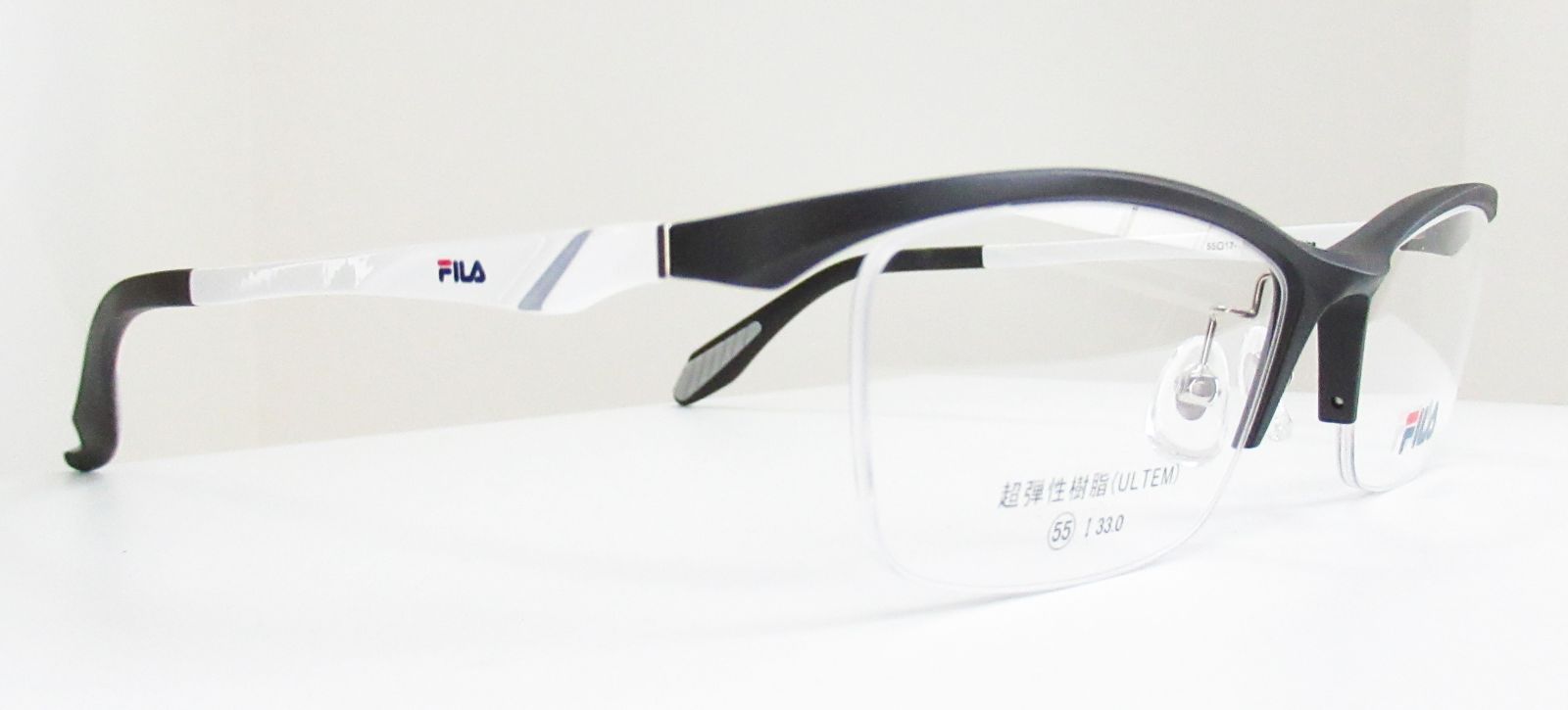 FILA フィラ◇メガネフレーム SF-1520-2 (マットブラック/ホワイト 