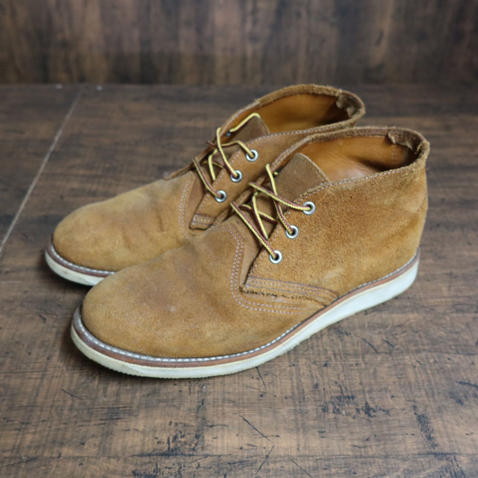 人気 US古着☆RED WING レッドウィング チャッカブーツ D 3145 スエード USA製 SIZE 27.5cm ブラウン 廃版モデル -  メルカリ