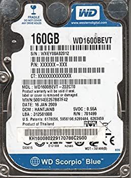 【中古】wd1200bevs-08ust0、DCM fbctjbbb、Westernデジタル120?GB SATA 2.5ハードドライブ