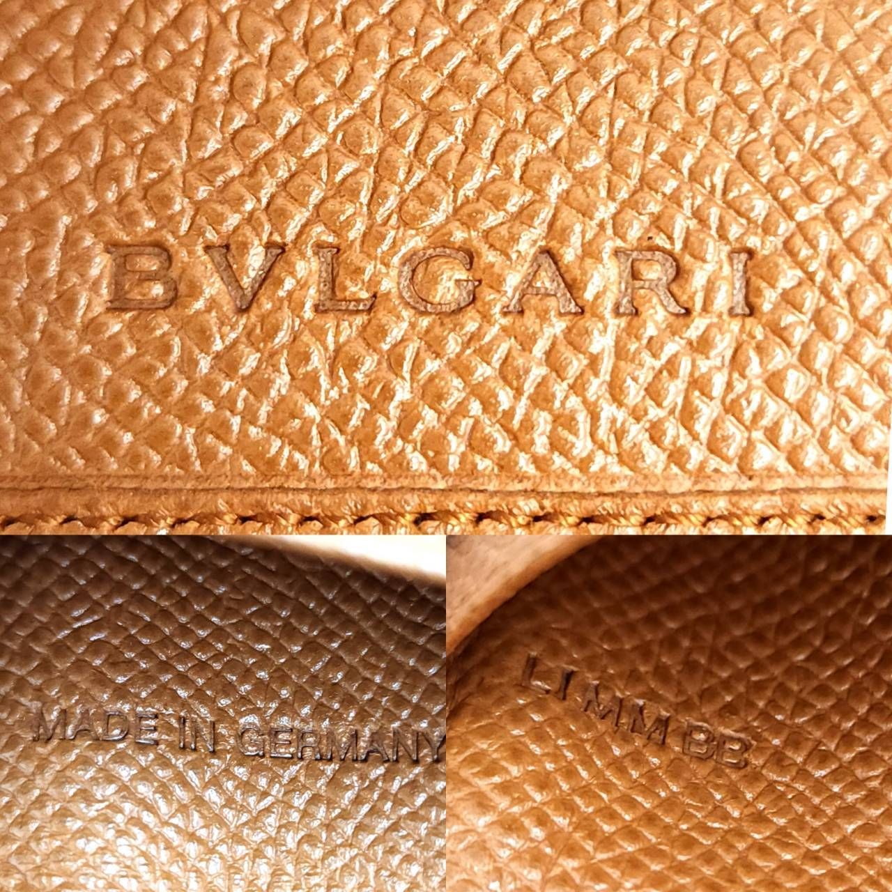 箱付き　BVLGARI　ブルガリ　ベージュ　キーケース　6連 BVLGARI - BVLGARI ロゴマニア 6連キーケース キャンバス×レザー