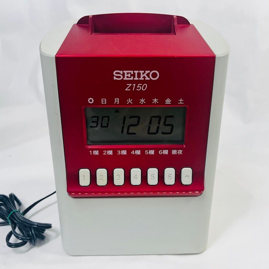 SEIKO セイコー タイムレコーダー Z150 本体 レッド タイム