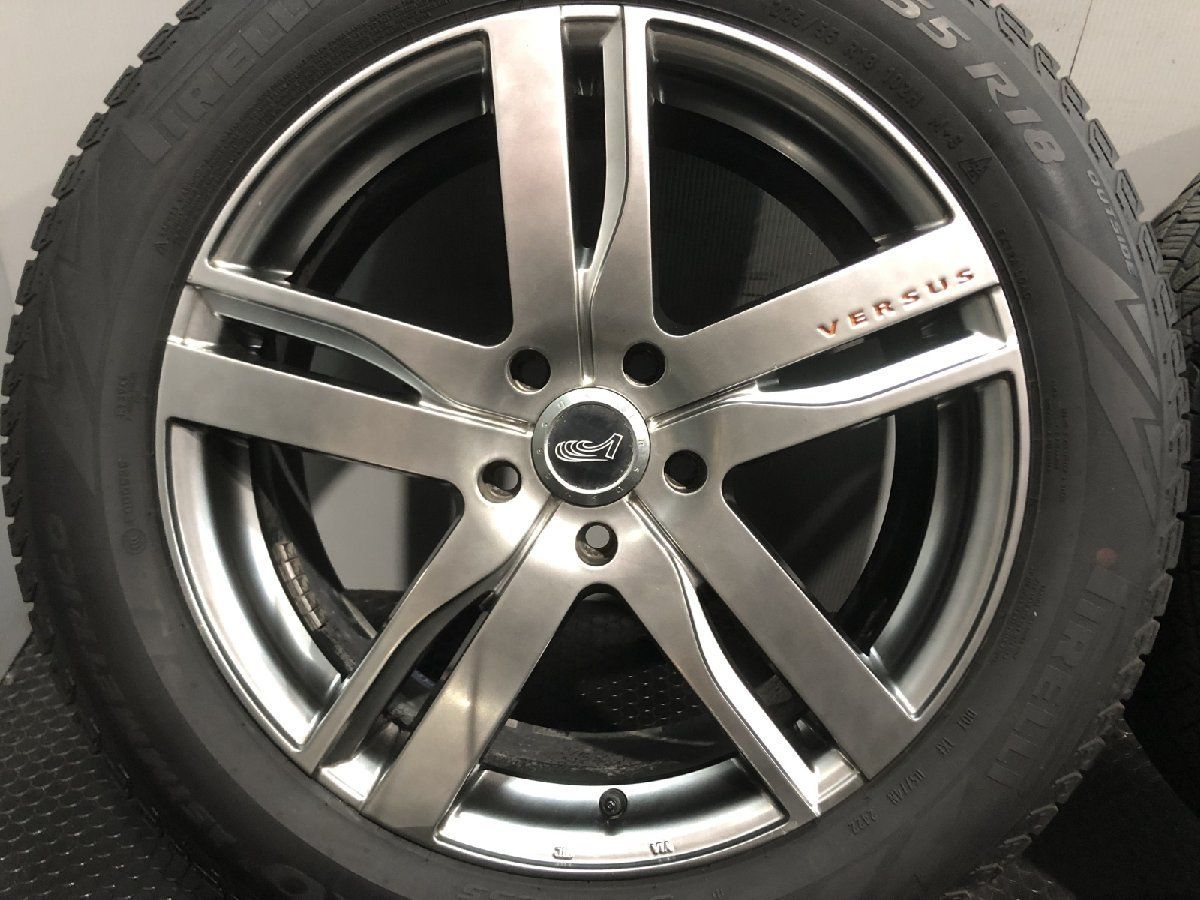 PIRELLI ICEZERO 225/55R18】スタッドレス【RAYS VERSUS レチェンテ 18