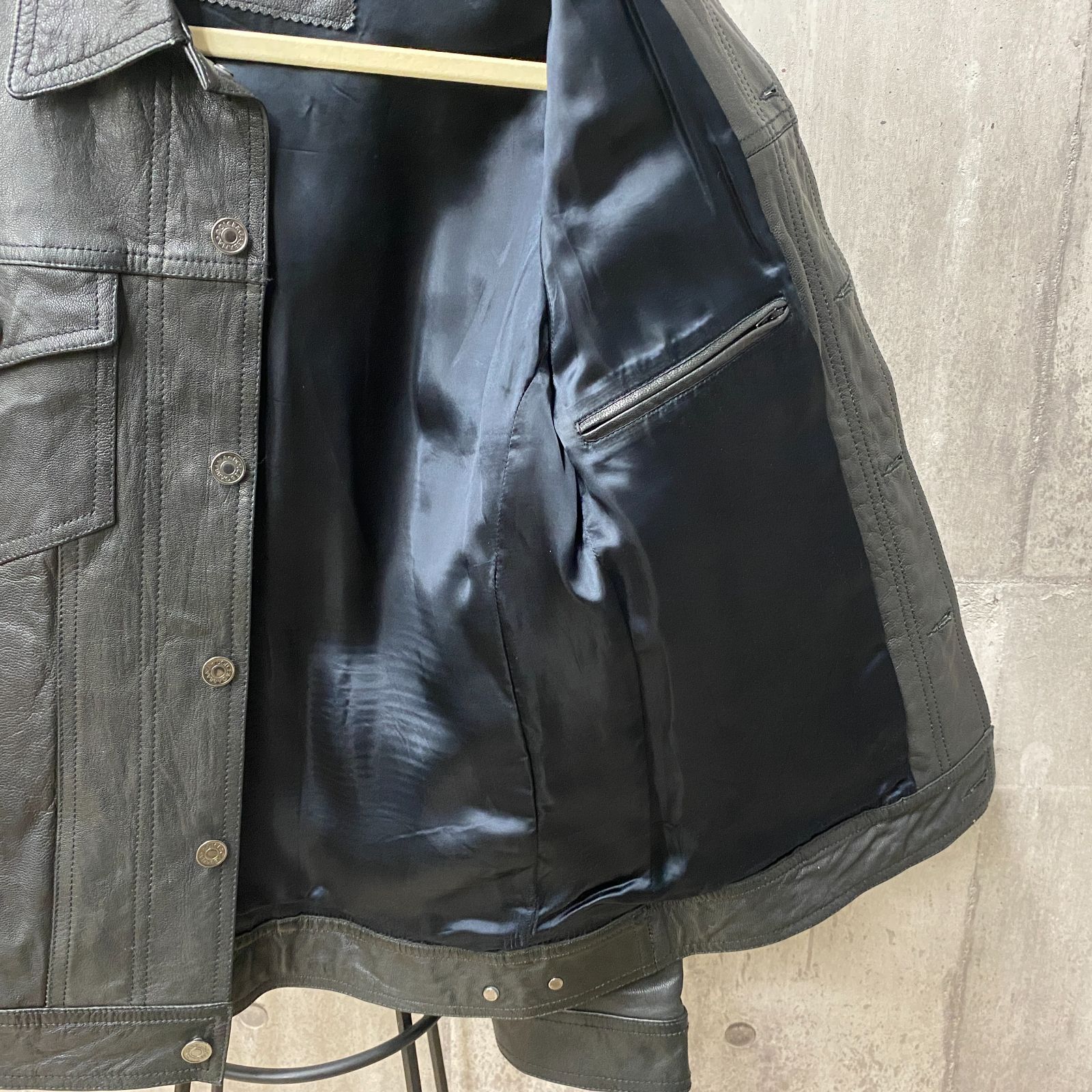 D-02048 DOLCE & GABBANA ドルチェ＆ガッバーナ ゴートスキン レザー 