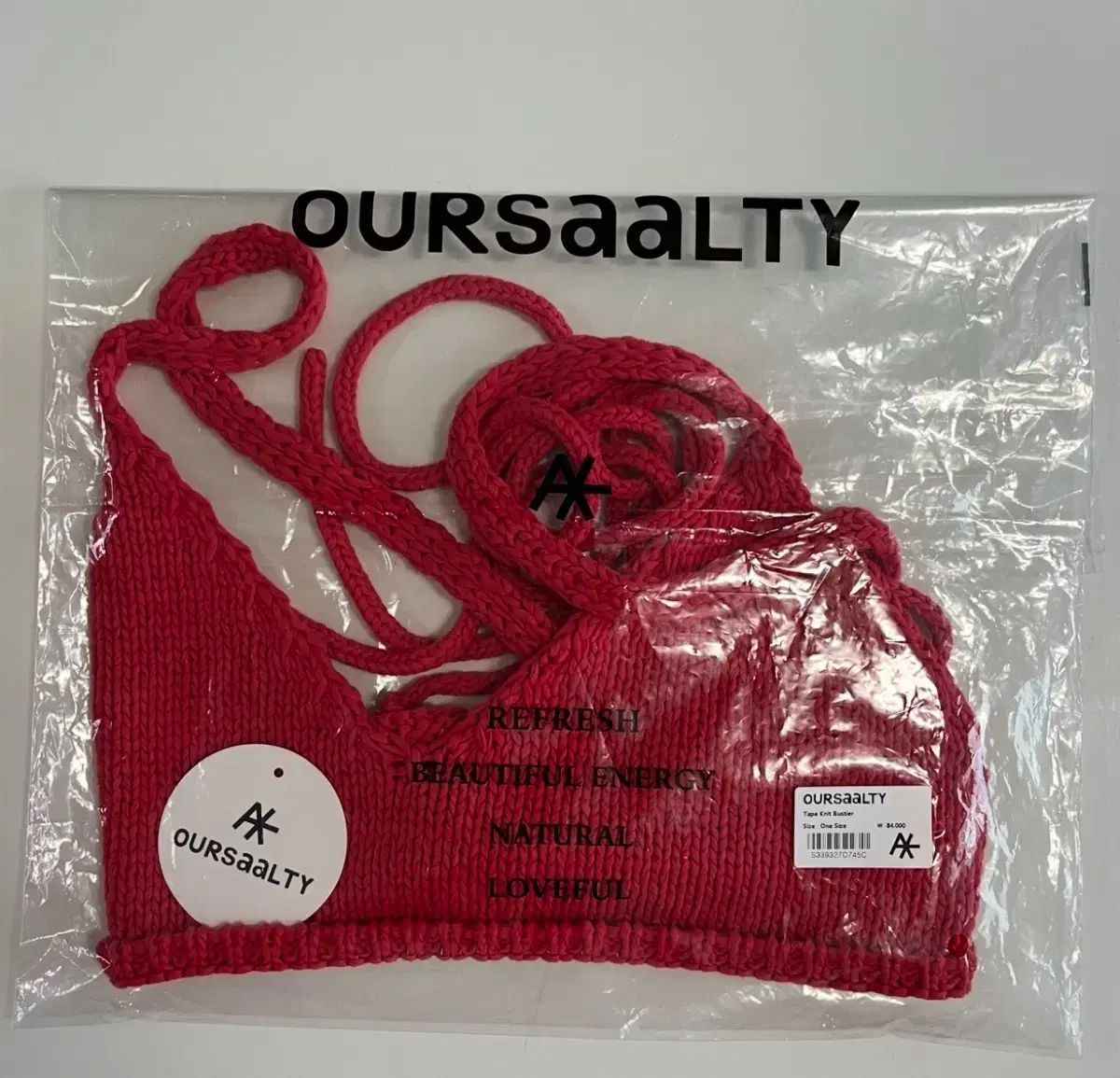  アワーソールT レッド ニット ビスチェ ベスト ジレ ベスト ジレ ビスチェ