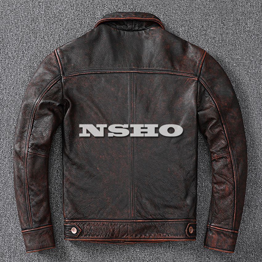 上質革ジャン カウハイド メンズ レザー ジャケット イタリアン サード