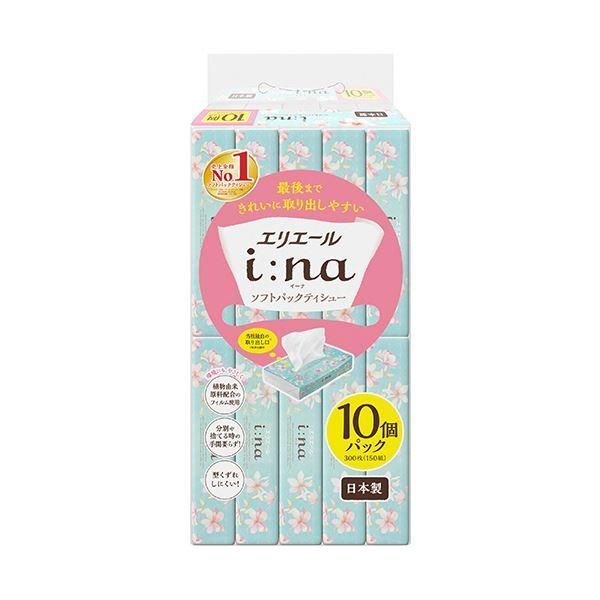 まとめ 大王製紙エリエール i na イーナ ソフトパックティシュー 150組 個 1パック 10個 〔×10セット〕