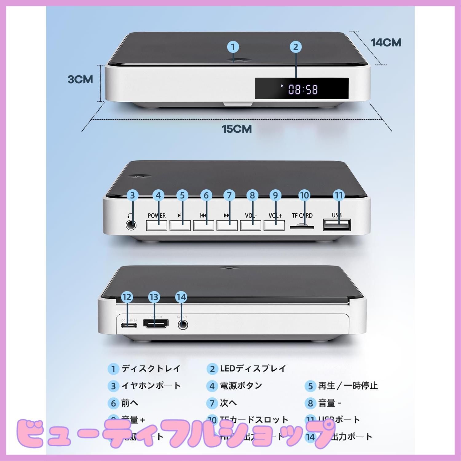 ミニdvdプレーヤー