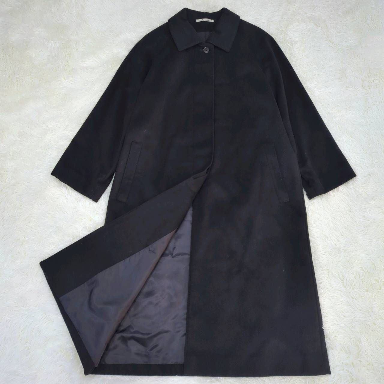 Aquascutum カシミヤ100% バルカラーコート ステンカラーコート 9F M