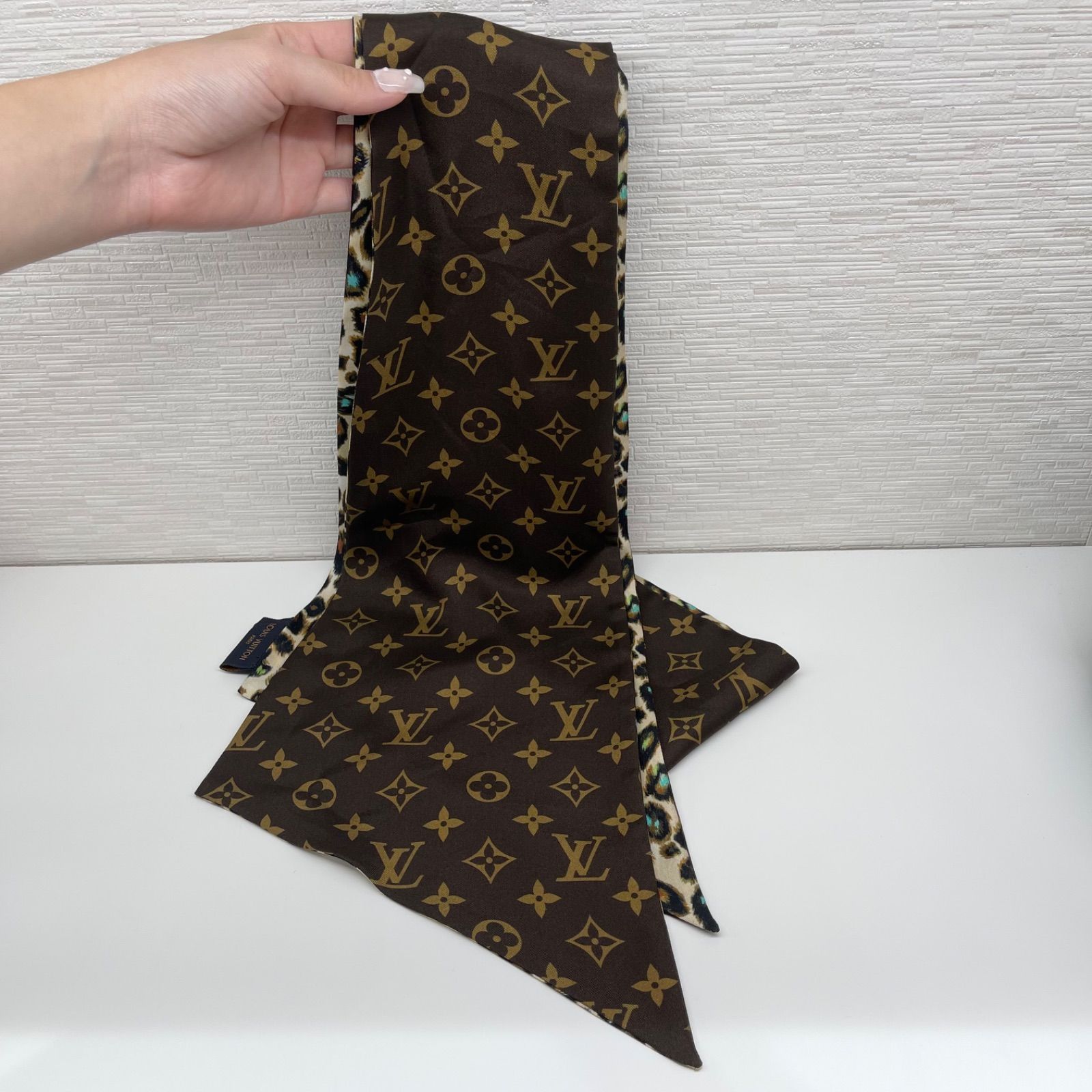 ルイ・ヴィトン ヒョウ柄 スカーフ バンドー ルイヴィトン バンドー