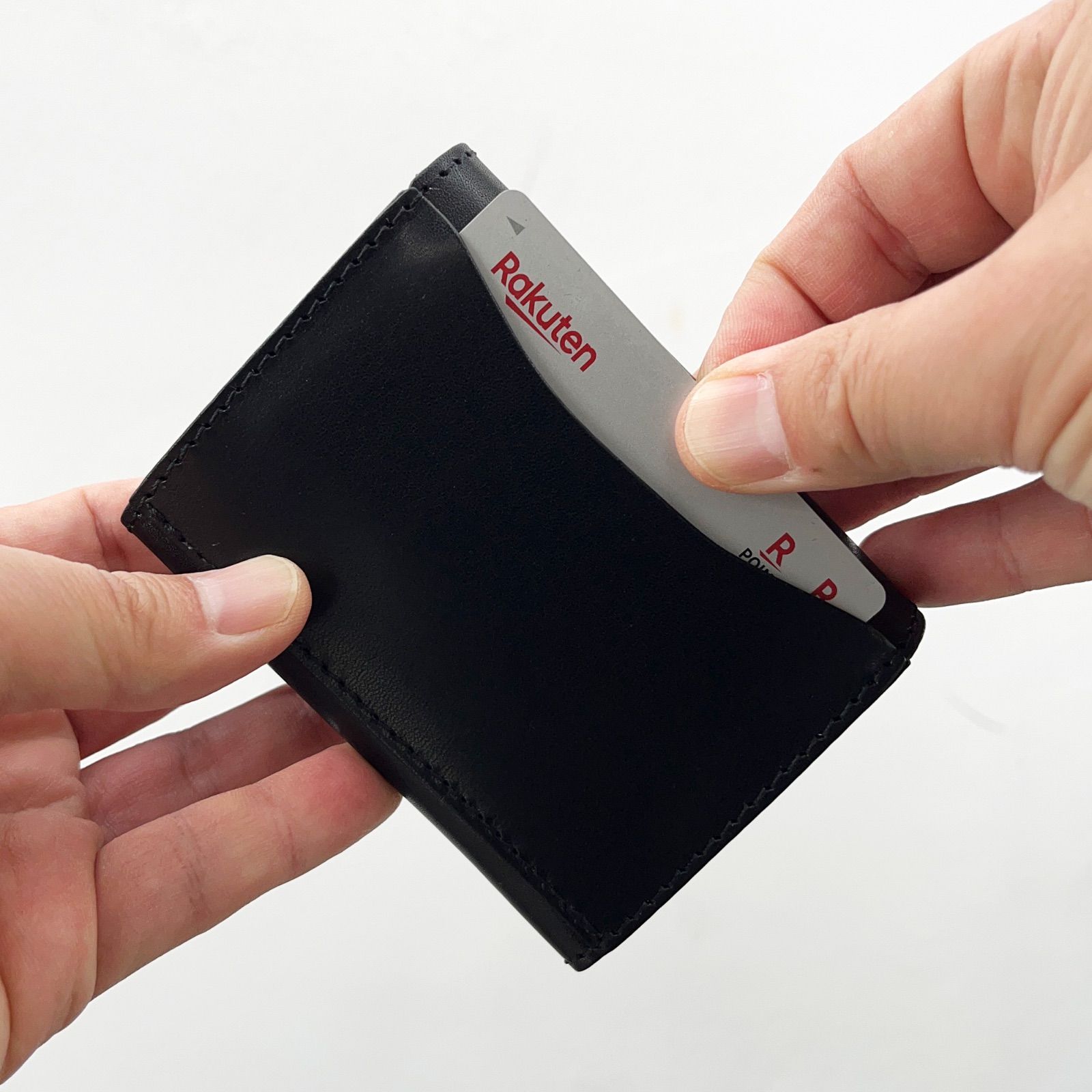 栃木レザー財布 コンパクト財布 ミニ財布 スタッズ財布 二つ折り財布 メンズ財布 wallet 小さい財布 日本製 新品 ［WL001W-ST7］ 送料無料