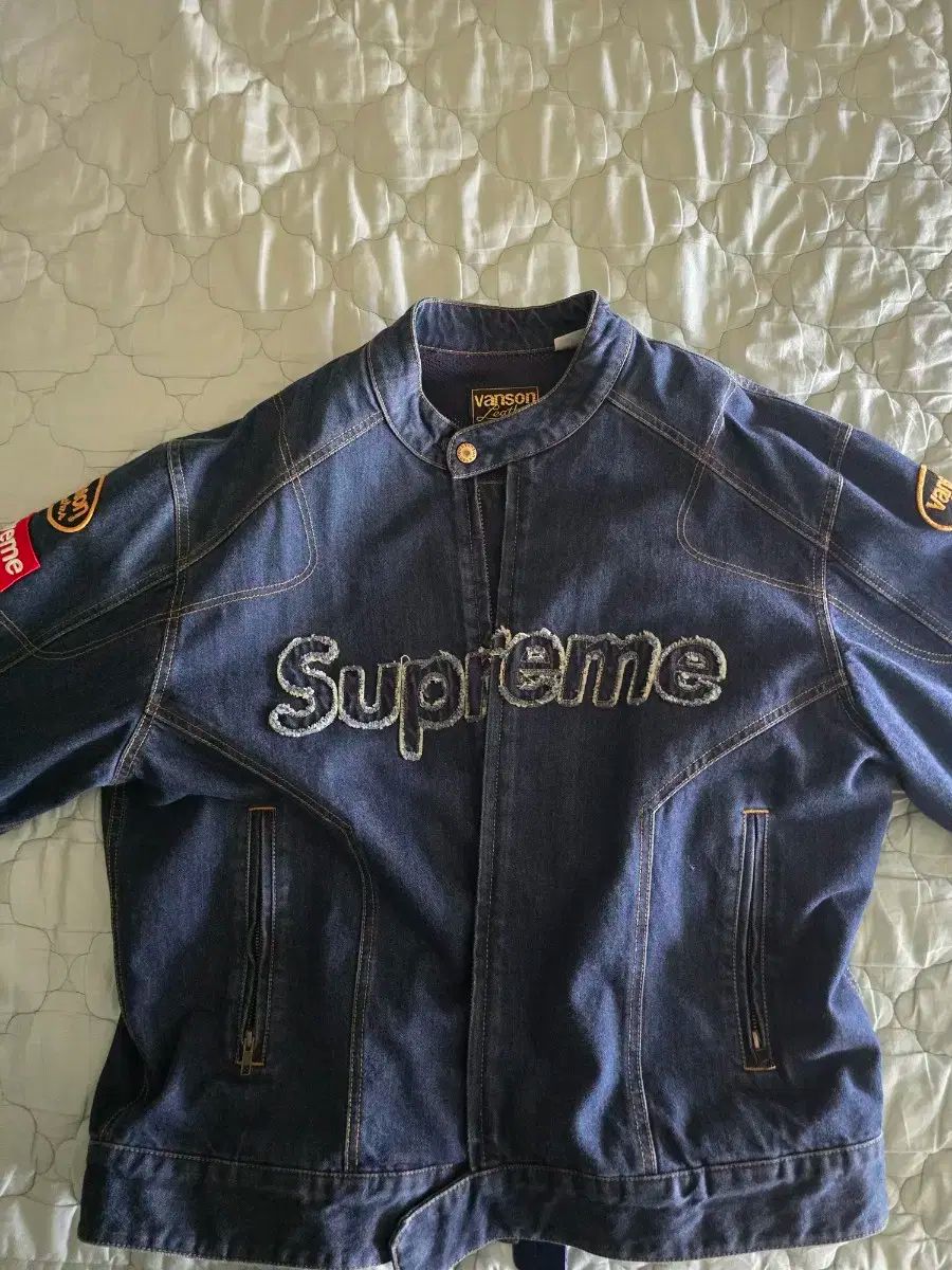 Supreme シュプリーム バンソン コーデュラ デニム 青 ジャケット XL