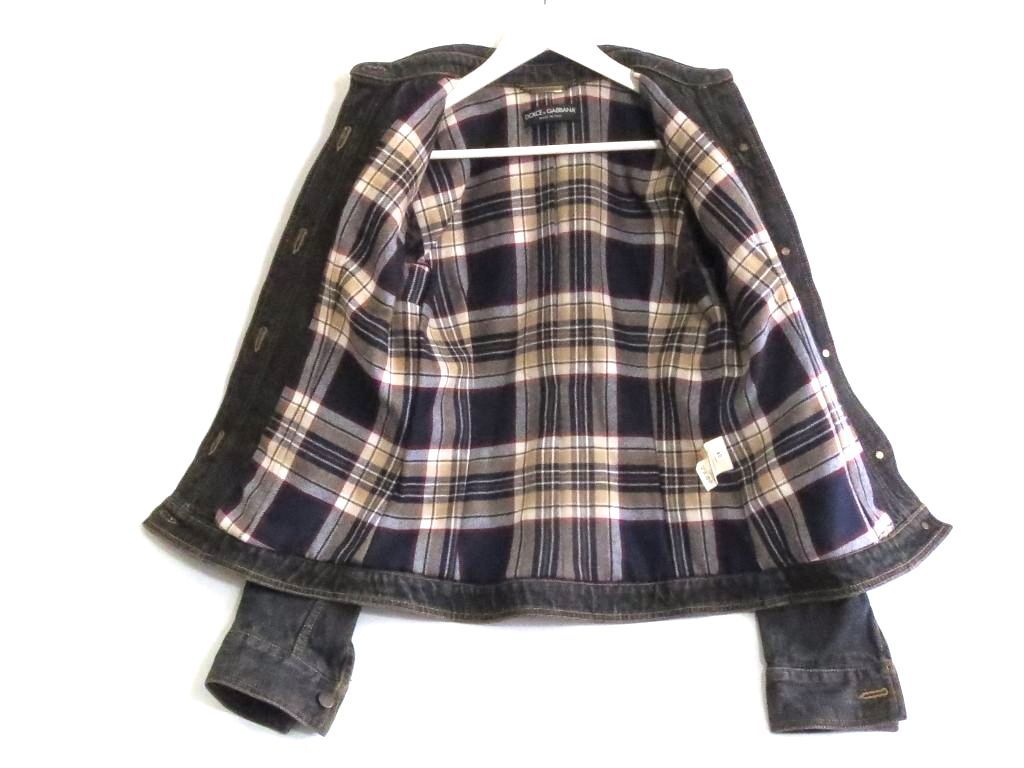 サンローラン 黒 スタッズ付き デニムジャケット DJ 01 W SAINT