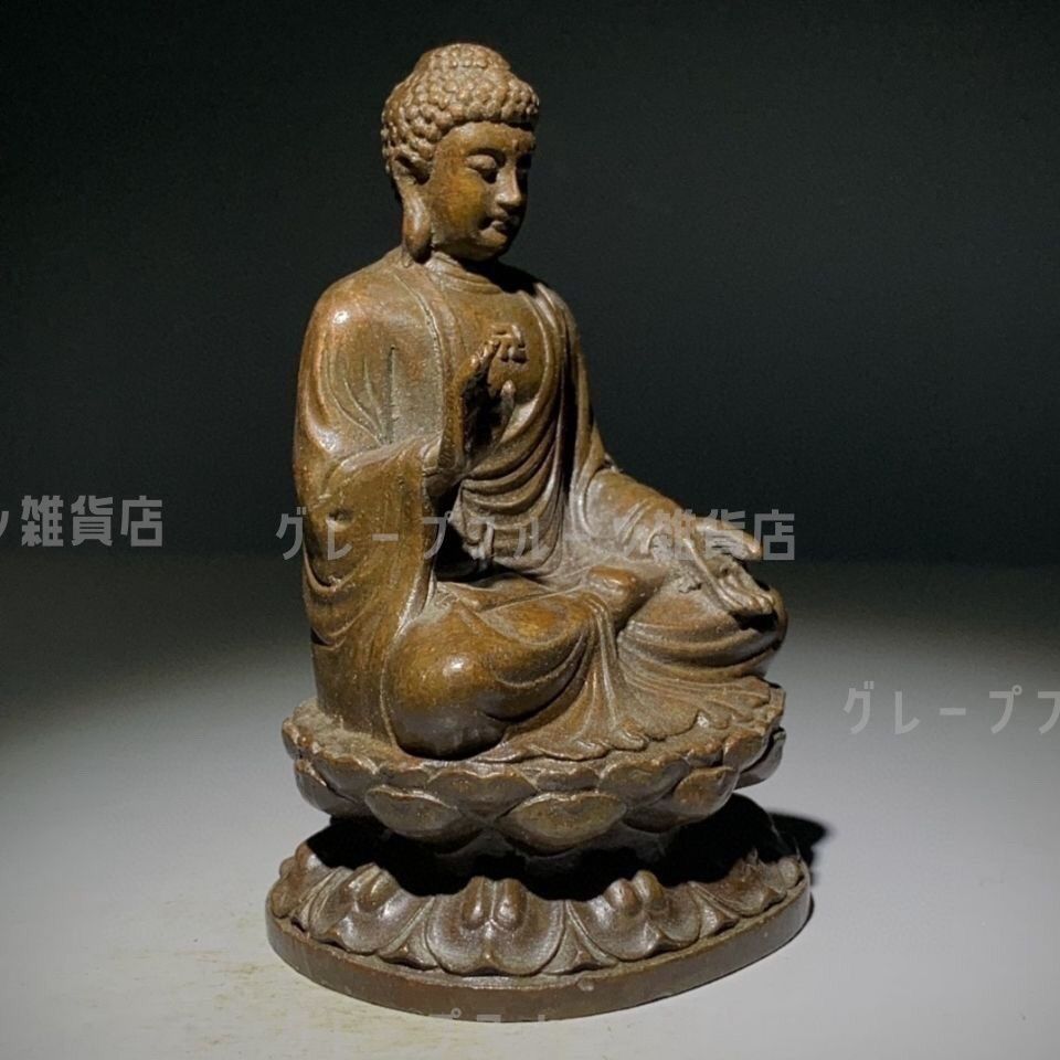 仏教美術 大日如来釈迦坐像 居宅 奉納 書斎 茶室 置物 装飾品 工芸品 仏像 大日如来 釈迦牟尼 老仏像 仏像祈福 鎮宅 置物 装飾品 工芸