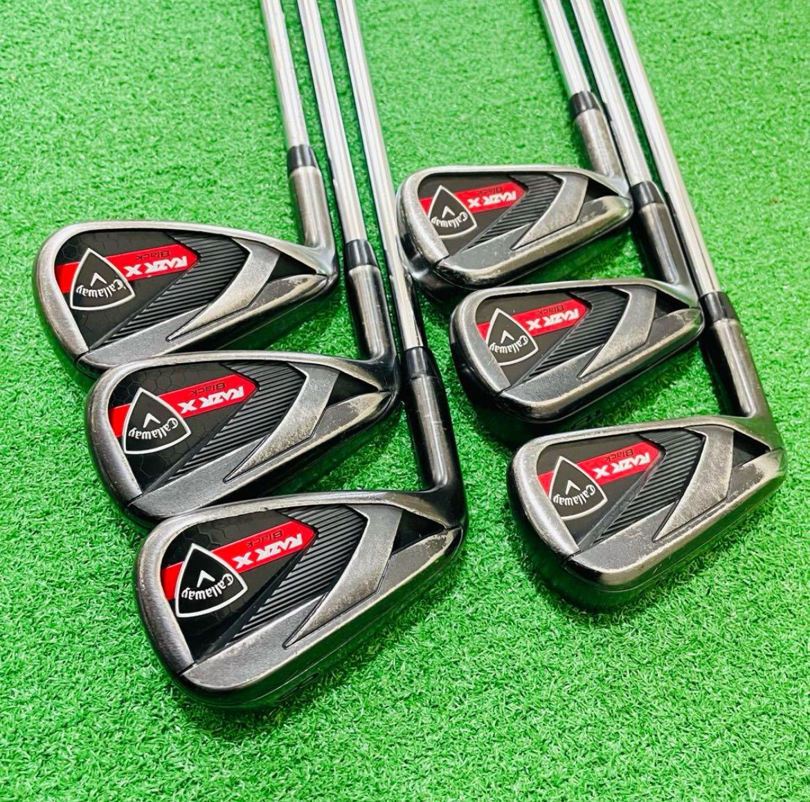 8014 Callaway RAZR X BLACK キャロウェイ レフティ 左利き アイアン6本セット M-10 XP UNIフレックス